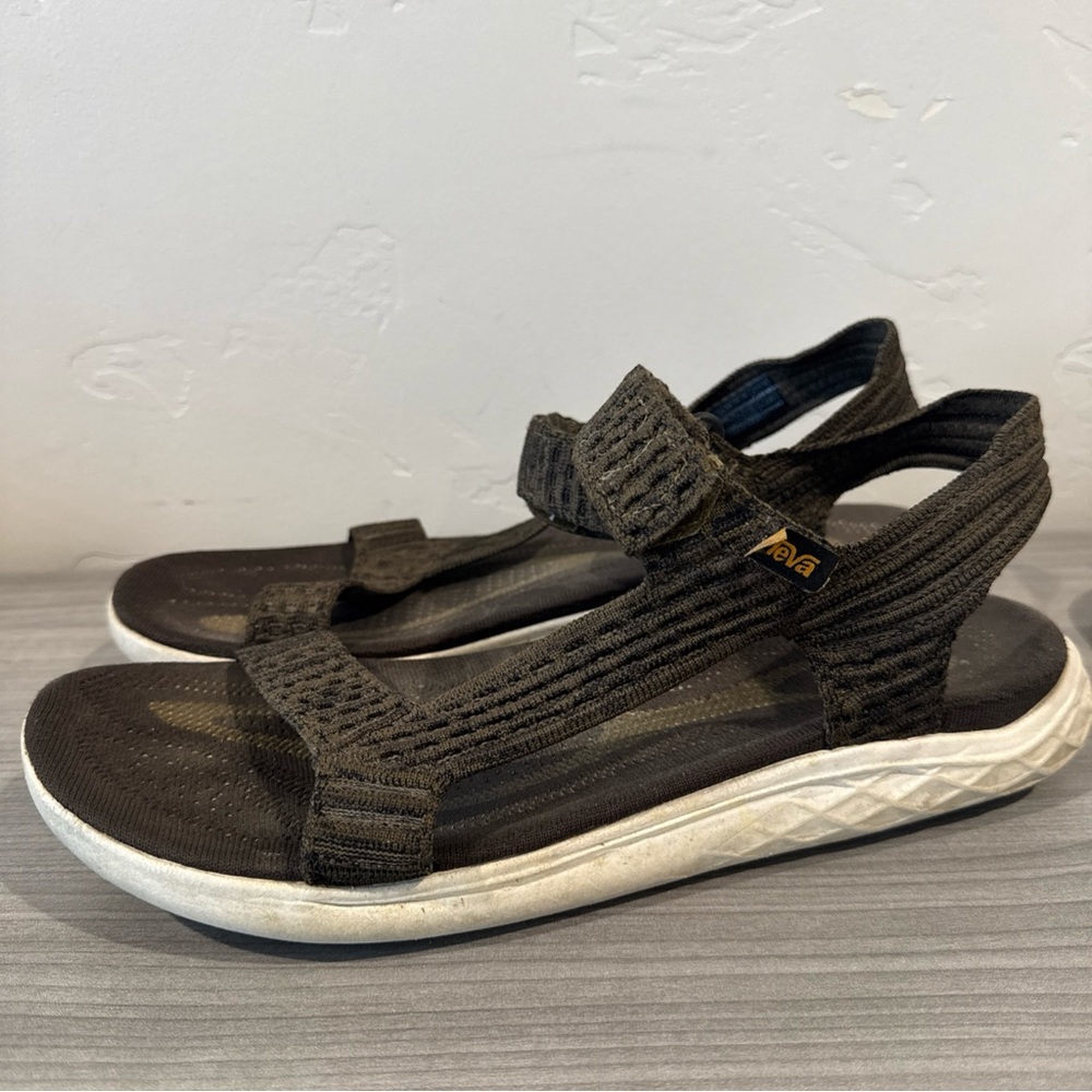 Teva Men's Size 11 M Terra Float 2 Knit Universal Olive Brown Sandal 1091592